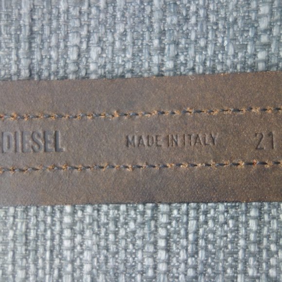 Diesel Leather Belt Made in Italy 21 49DU KOBY DRA - Picture 8 of 15